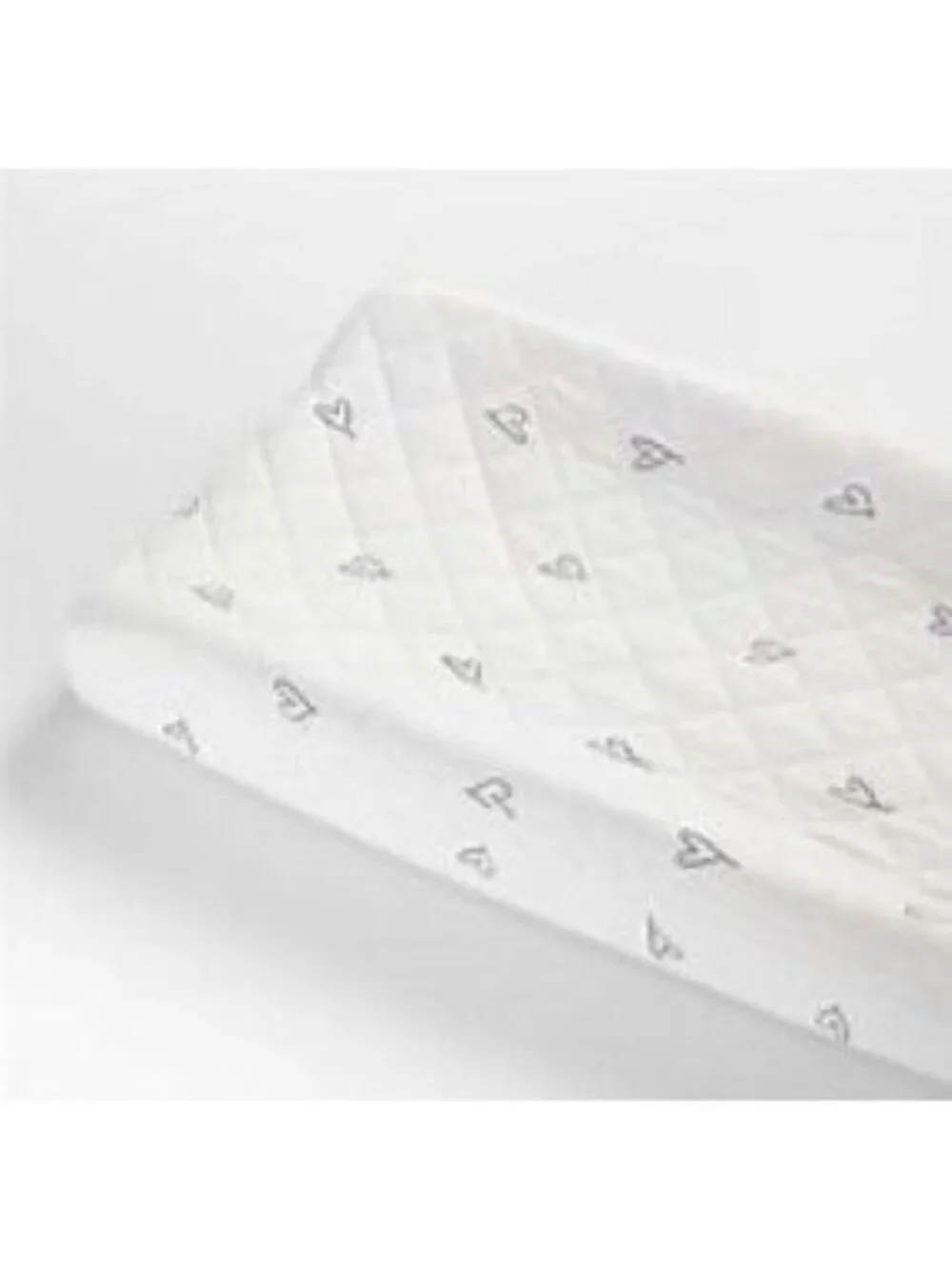 Leanne Ford Crate & Kids Changer Cover Charcoal Heart 36x18 Cotton RETIRED